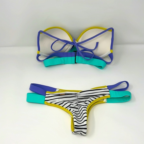 VS Swim Set The Double-Banded Push-up Hottie Halter The Itsy Bikini Set 32C XS - Picture 5 of 5
